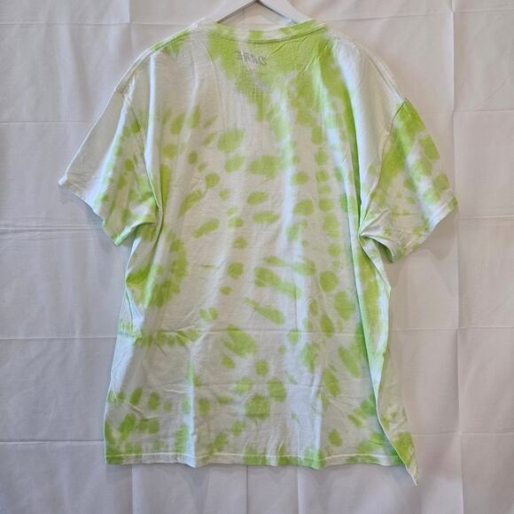 D.A.R.E. DARE Tie Dye Inspirational Short Sleeve Green White Purple Tee Size XL - Picture 2 of 6